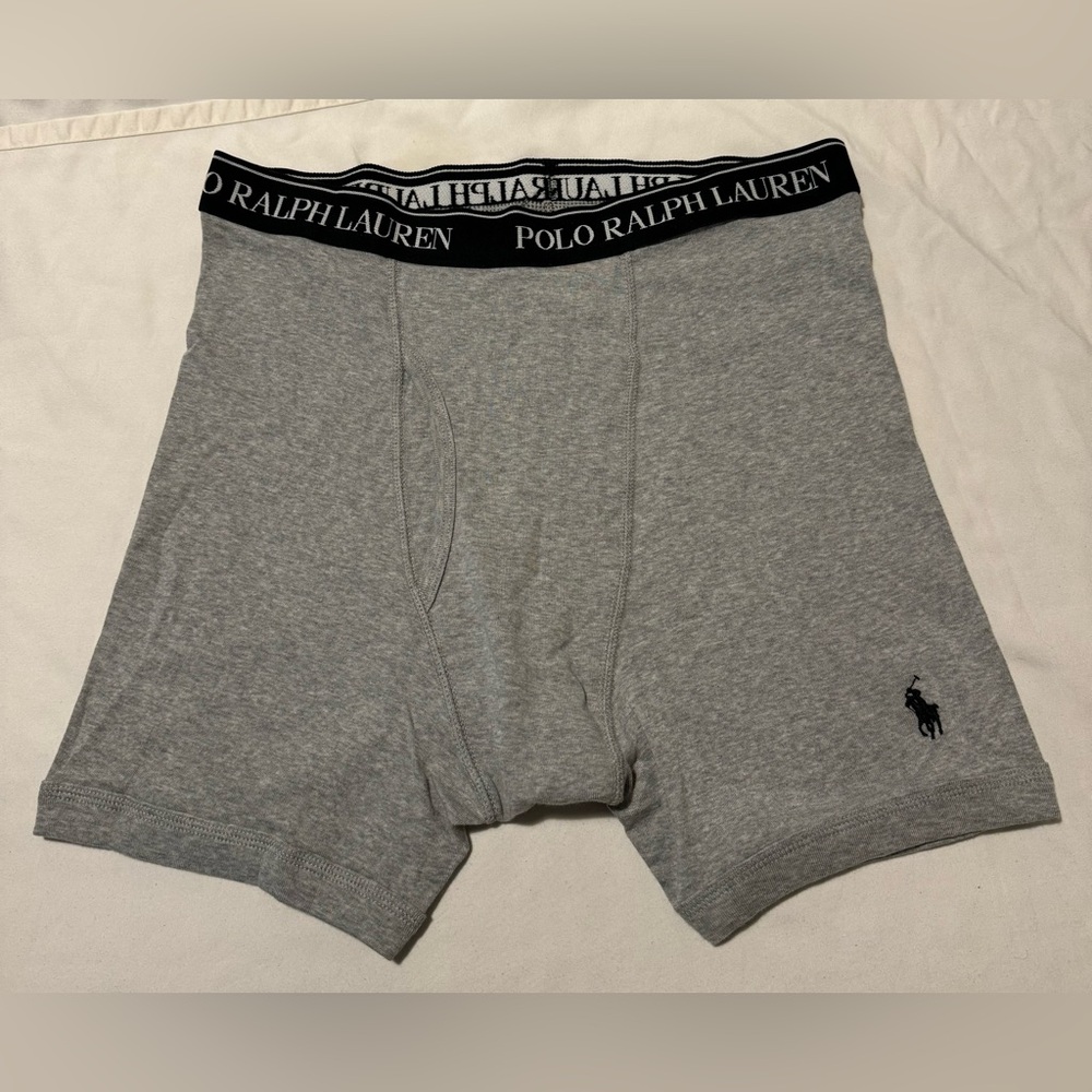 Two Pairs Knit Classic Fit Cotton Boxers Polo Ralph Lauren Size Large
